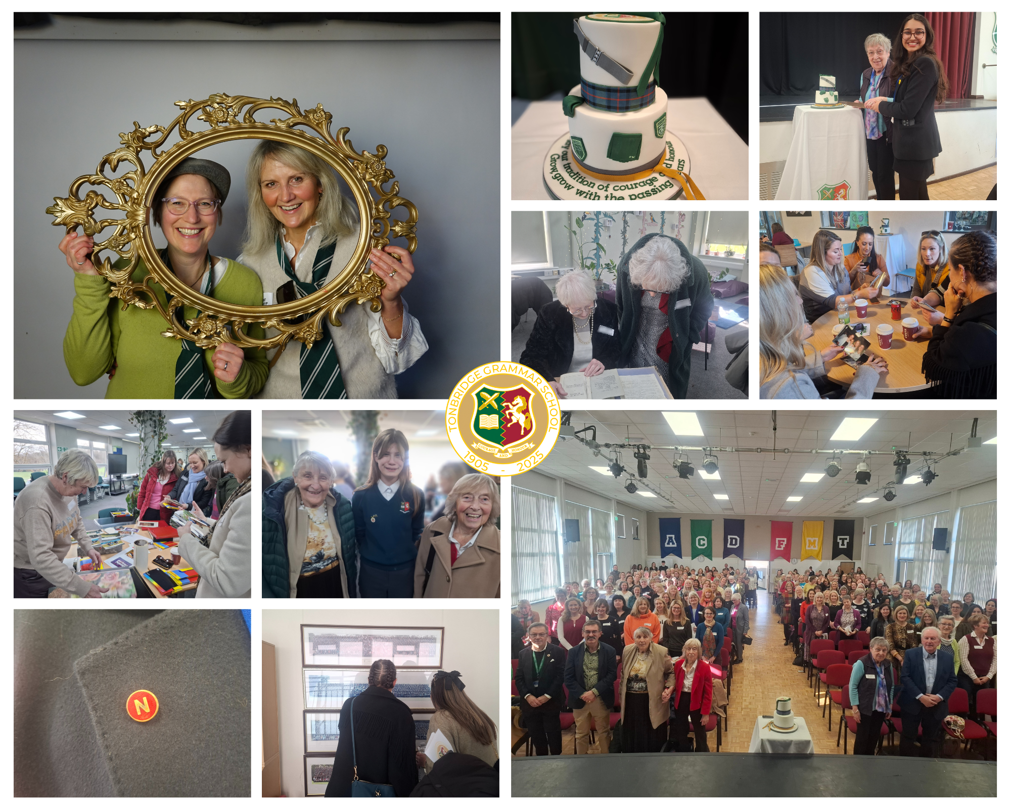 A collage of pictures of Tonbridge School alumni enjoying 120th anniversary celebrations